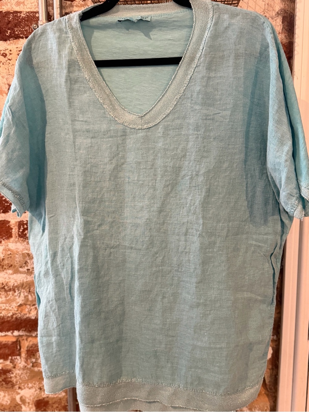 Tempo Paris Sparkle Shimmer Tee, Size XL